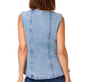 Thumbnail 2: Habitual Women's Denim Vest 