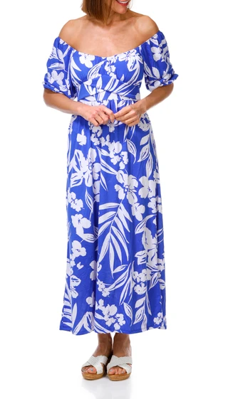 Thumbnail 1: HARLOW & ROSE Women's Floral Maxi Dress 