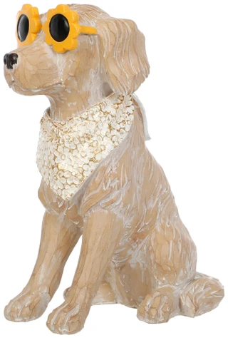 Thumbnail 5: PORT TO PORT Dog With Glasses Garden Statue 