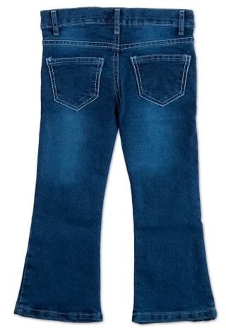 Thumbnail 2: Baby Phat Little Girls 4 Pocket Rhinestone & Embroidered Flare Jeans 