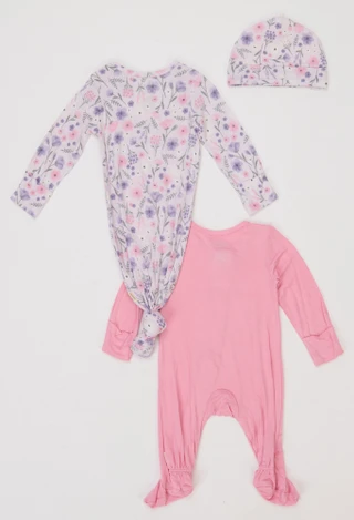 Thumbnail 2: HUGGIES Baby Girls 3 Pk Sleepers  