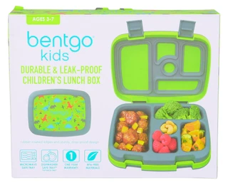 Thumbnail 1: Bentgo Durable & Leak-Proof Children's Lunch Box w/ Dino Print 