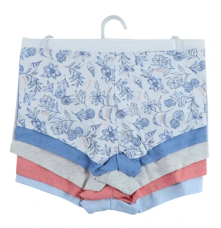 Thumbnail 2: Nautica Women's 5 Pk Logo Boy Leg Panties 