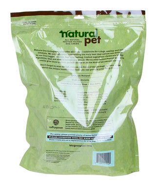 Thumbnail 2: NATURAL PET All Natural Peanut Butter Flavor Dog Chews 