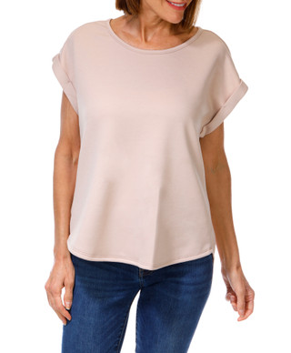 Thumbnail 1: Fair Haven Women's Cuffed Short Sleeve Scuba Tee 