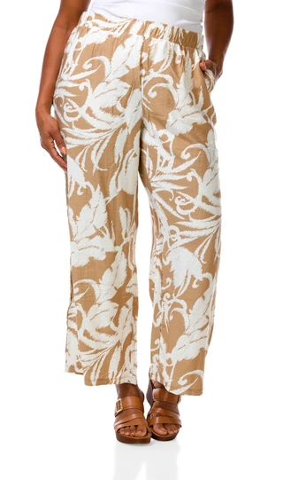Thumbnail 1: CHLOE + JASMINE Women's Plus Floral Print Pants  