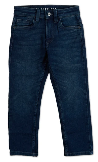 Thumbnail 1: Nautica Little Boys 5 Pocket Stretch Straight Fit jeans 