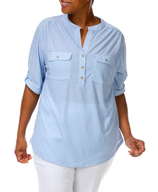 Thumbnail 1: Joie De Vivre Women's Plus Casual Top  