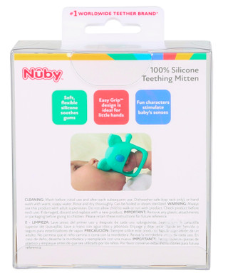 Thumbnail 2: Nuby Silicone Bear Teething Mitten 