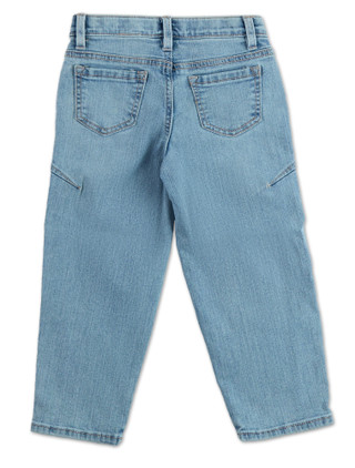Thumbnail 2: Blue Spice Little Girls 5 Pocket Stars Straight Leg Jeans 