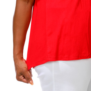 Thumbnail 3: Ilu Ilu Women's Plus Embroidered USA Top 