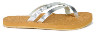 Thumbnail 4: BILLABONG Women's Silver Thong Flip Flops 