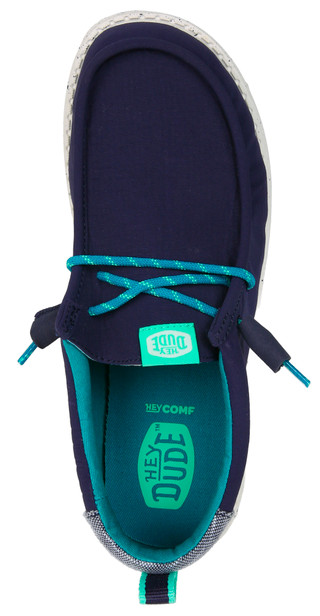Thumbnail 3: Hey Dude Boys Wally Mini Ripstop Shoes 