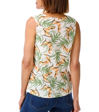 Thumbnail 2: Joie De Vivre Women's Sleeveless Tie Front Top 