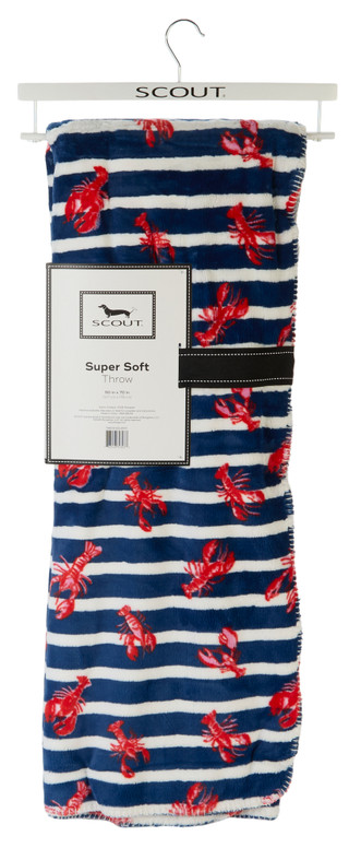 Thumbnail 2: SCOUT 50x70 Super Soft Lobster Print Throw 