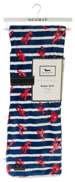 Thumbnail 1: SCOUT 50x70 Super Soft Lobster Print Throw 