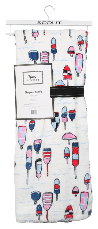 Thumbnail 2: SCOUT 50x70 Buoy Oh Buoy Whimsical Super Soft Throw 
