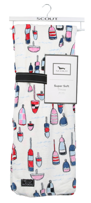 Thumbnail 1: SCOUT 50x70 Buoy Oh Buoy Whimsical Super Soft Throw 
