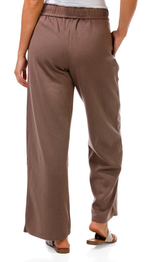 Thumbnail 2: April Kiss Juniors Active Wide Leg Folded Tie Waist Sweatpants 