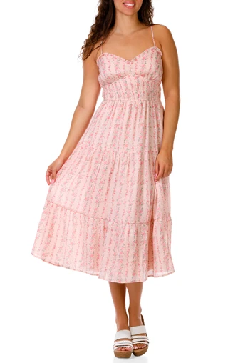 Thumbnail 1: Trixxi Juniors Sleeveless Floral Print Dress  