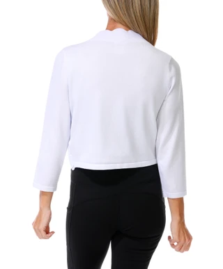 Thumbnail 4: Zac & Rachel Women's Double Scallop Edge Shrug 