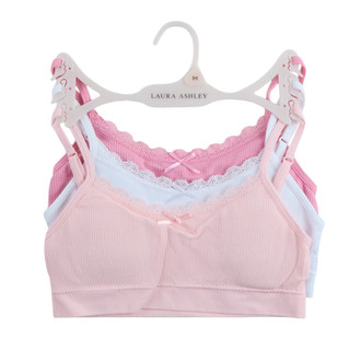 Thumbnail 1: Laura Ashley Girl's 3 Pk Seamless Lace Bras 
