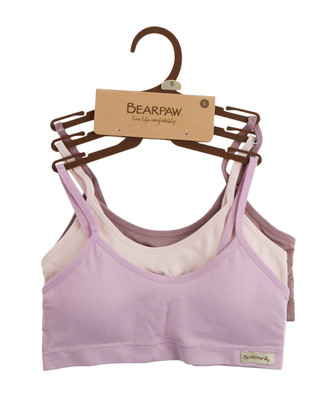 Thumbnail 1: BEARPAW Girl's 3 Pk Solid Seamless Bralettes 