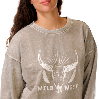 Thumbnail 2: J.O.A. Women's Long Sleeve Wild West Sweater 