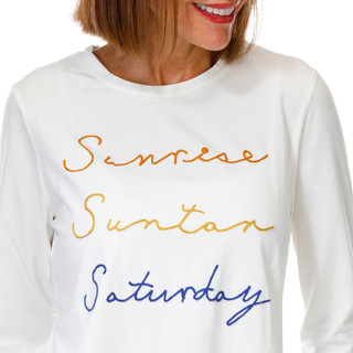 Thumbnail 2: Magical Season Petite Long Sleeve Saturday Soutache Top 