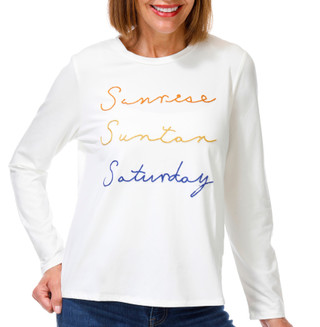Thumbnail 1: Magical Season Petite Long Sleeve Saturday Soutache Top 