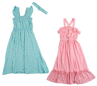 Thumbnail 1: Nanette Lepore Big Girl's 3 Pc Sleeveless Midi Dresses & Headband 