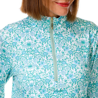 Thumbnail 2: Palm House Women's Long Sleeve Quarter Zip Sport Top 