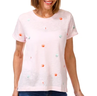 Thumbnail 1: Philosophy Women's Short Sleeve Embroidered Shell Top 