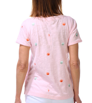 Thumbnail 2: Philosophy Women's Short Sleeve Embroidered Shell Top 