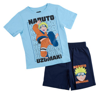 Thumbnail 1: NARUTO Big Boy's 2 Pc Short Sleeve Naruto Shorts Set 