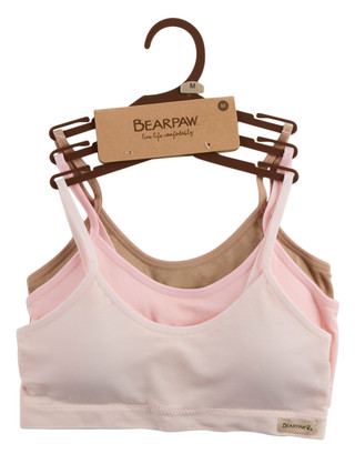 Thumbnail 1: BEARPAW Girl's 3 Pk Solid Seamless Bralettes 