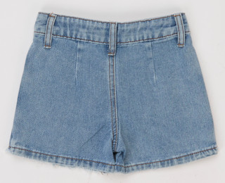 Thumbnail 2: GOGO STAR Little Girls Pleated Denim Skort 