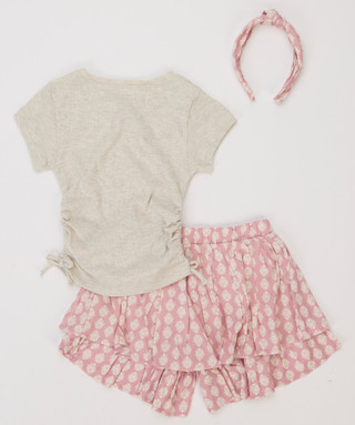 Thumbnail 2: BEARPAW Girls 3 Pc Shorts Set 