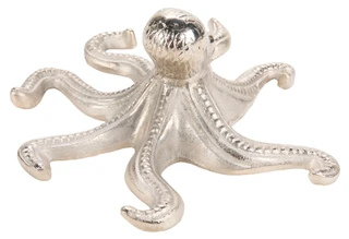 Thumbnail 2: Sand + Sea 15x5.5 Silver Octopus Home Accent 