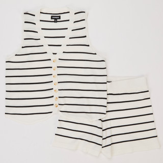 Thumbnail 1: Express Women's 2 Pc Stripe Shorts Set 