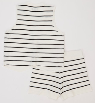 Thumbnail 2: Express Women's 2 Pc Stripe Shorts Set 