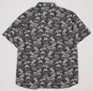 Thumbnail 2: North Hudson Outfitters Big Men's Tropical Button Down Shirt 