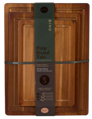 Thumbnail 1: Bino 3 Pk Acacia Wood Cutting Boards 