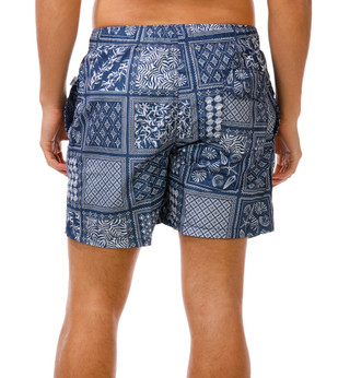 Thumbnail 2: Vintage Summer Men's Patchwork Volley Shorts 
