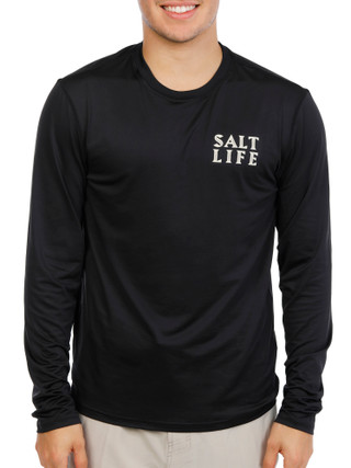 Thumbnail 3: Salt Life Men's Long Sleeve Graphic Performance Tee 