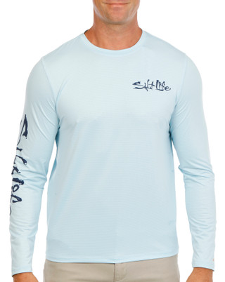 Thumbnail 3: Salt Life Men's Long Sleeve Performance Graphic Tee 