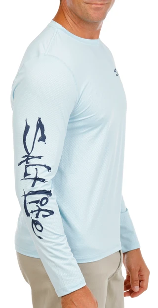 Thumbnail 4: Salt Life Men's Long Sleeve Performance Graphic Tee 