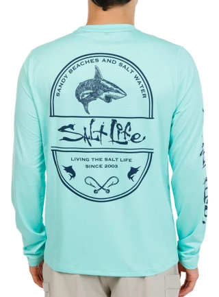 Thumbnail 1: Salt Life Men's Long Sleeve Performance Graphic Tee 