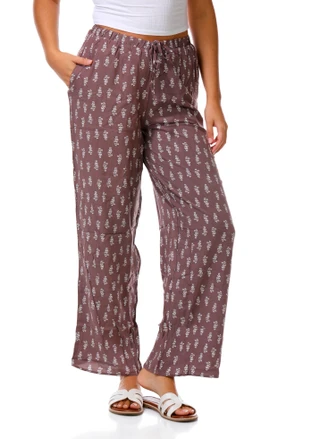 Thumbnail 1: Pink Rose Juniors Pull On Wide Leg Pants 