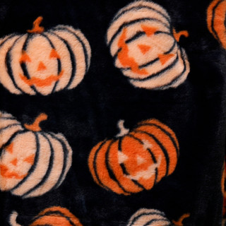 Thumbnail 2: Stay Spooky 50x70 Faux Fur Pumpkin Throw Blanket 